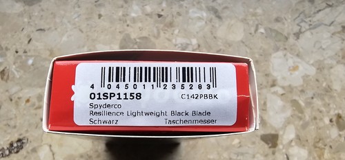Spyderco Resilience Lightweight Black Blade PlainEdge Taschenmesser ✔️ 01SP1158 - Bild 3 von 7