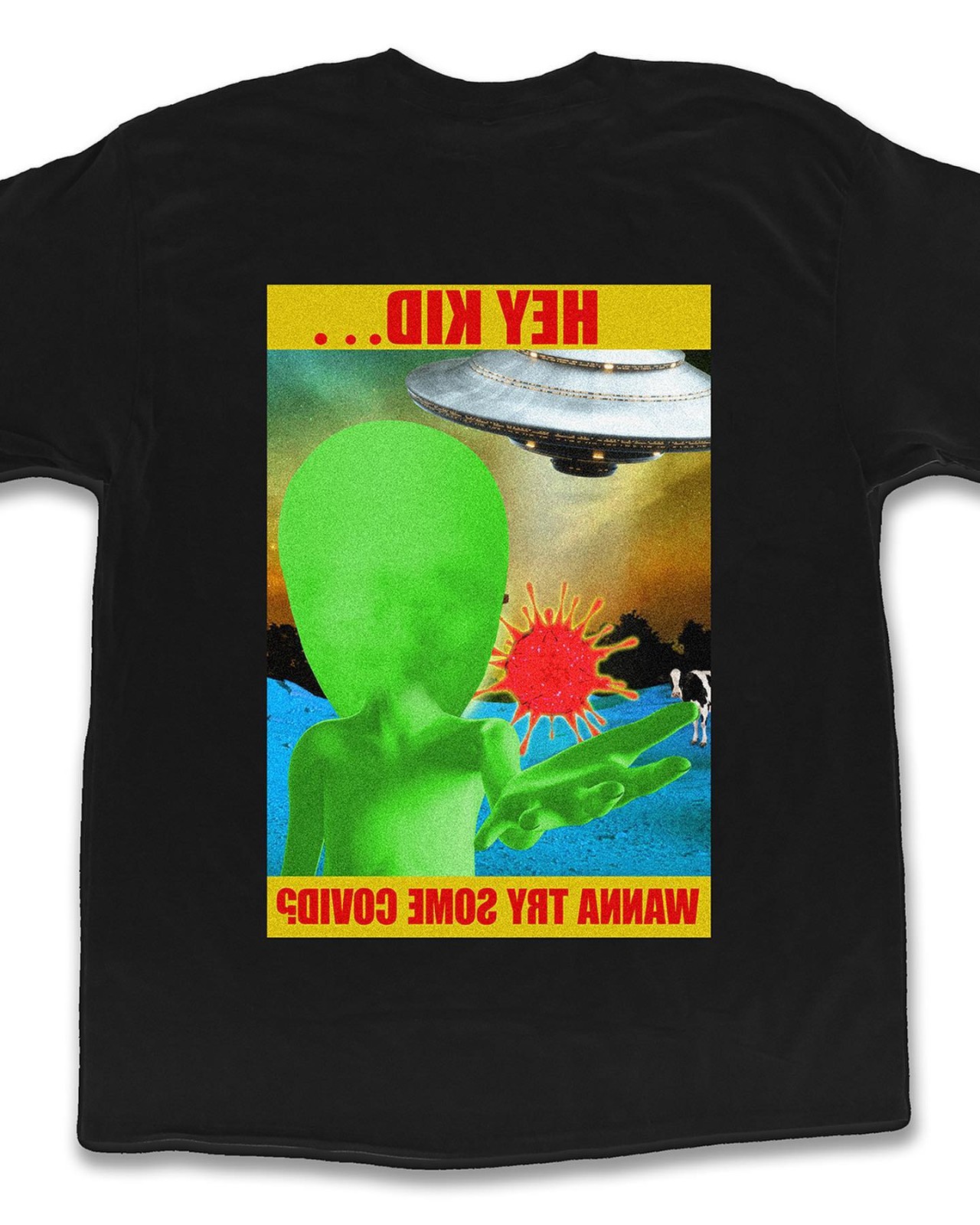 MDE Hey Kid Wanna Try Some Covid T-Shirt XL image 3