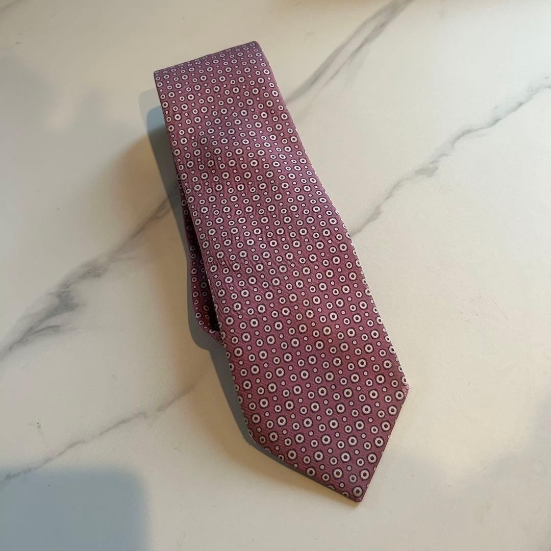 Good condition HERMES  Tie Dot Pattern - image 1