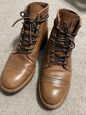 Truman boots Sesame double shot cap toe 11.5 E