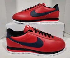 Nike By You ID Cortez 72  FV9523-900 Red Black Blue Lthr Wmns 14.5/Mens 13 READ