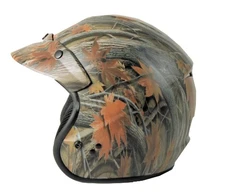 GMAX OF-2 Open Face Motorcycle Helmet Leaf Camo