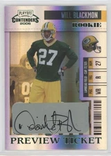 2006 Leaf Limited Contenders Preview Ticket Will Blackmon Rookie Auto RC s7f
