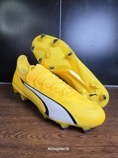 Puma Ultra Ultimate FG AG Women Size 10 Soccer Cleats Yellow Voltage 107507-04