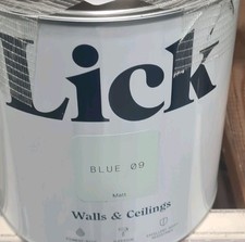 Lick Blue 09 Matt Emulsion paint, 2.5L