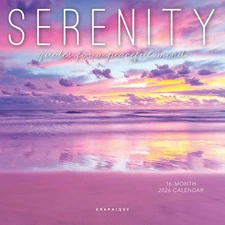 2026 Serenity Mini Wall Calendar | 7” x 7” | Thick Paper | Home  Office Organ...