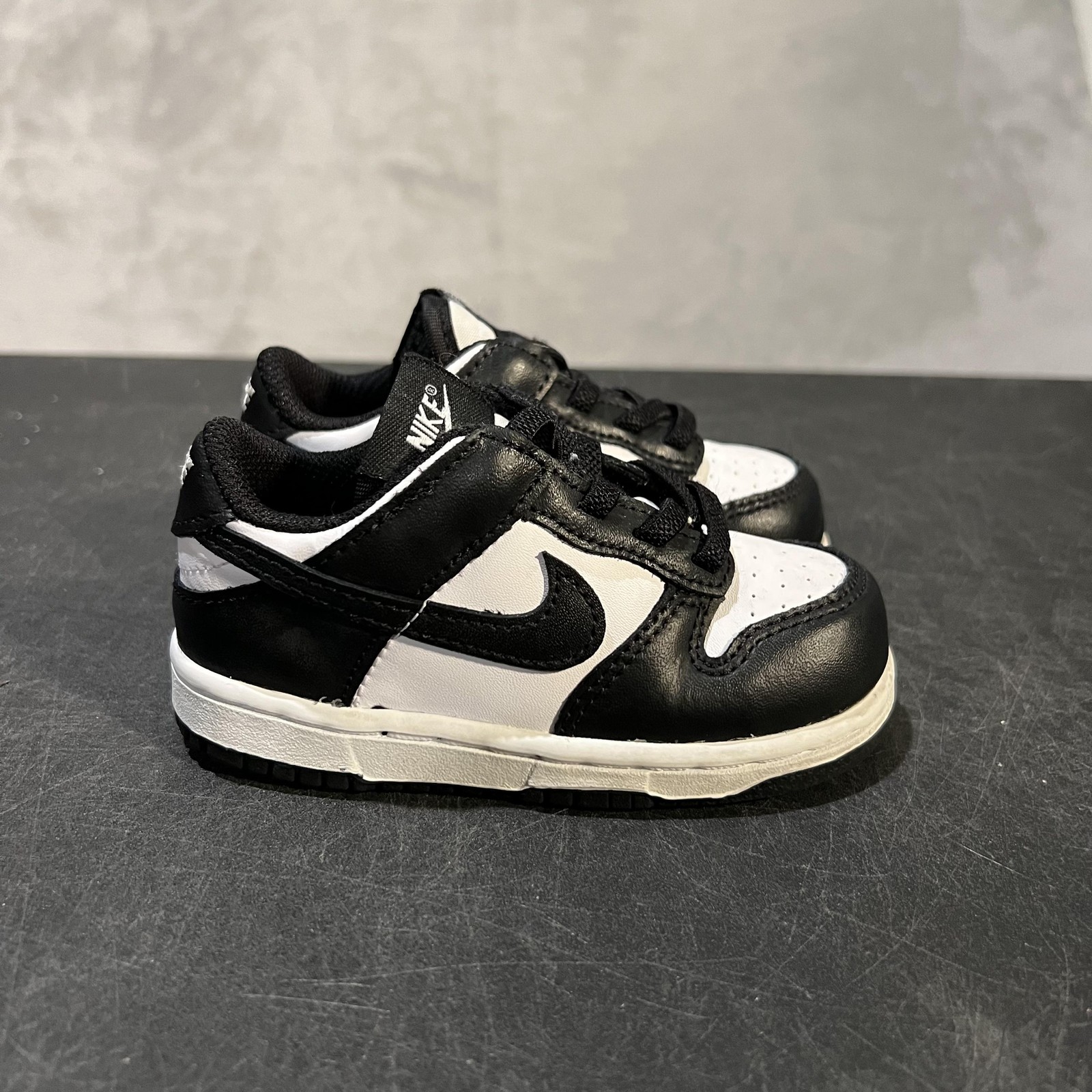 Nike Dunk Low Shoes Toddler Size 7C Black White Panda Boys Sneakers CW1589-100