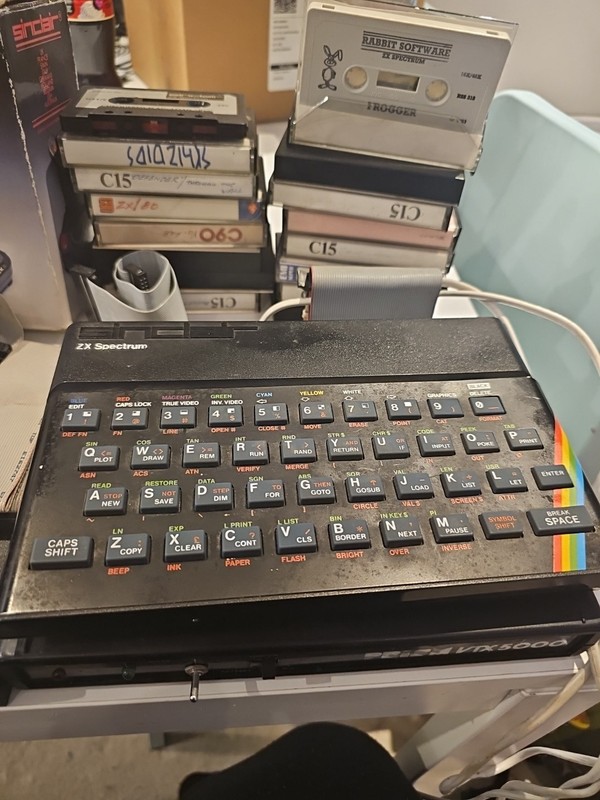 Zx Spectrum Sinclair Home Computer Rare With Expansion Pack And Joycon Read Desc