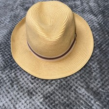 Men  s Straw Dress Fedora Hat with Ribbon Stylish Fashion Dressy Casual