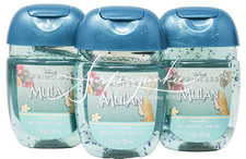 Bath  Body Works Disney Mulan Princess Pocketbac Hand Sanitizer Anti Bac Gel 3p