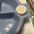 Vintage  Baby Food Warming Divided Dish Baby Blue 1950s — photo 3