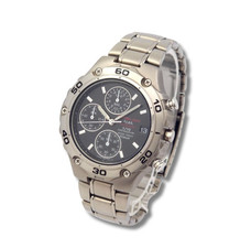 Montre chronographe SEIKO ALBA EPSILON V657-7020 titane 41 mm hommes du Japon...