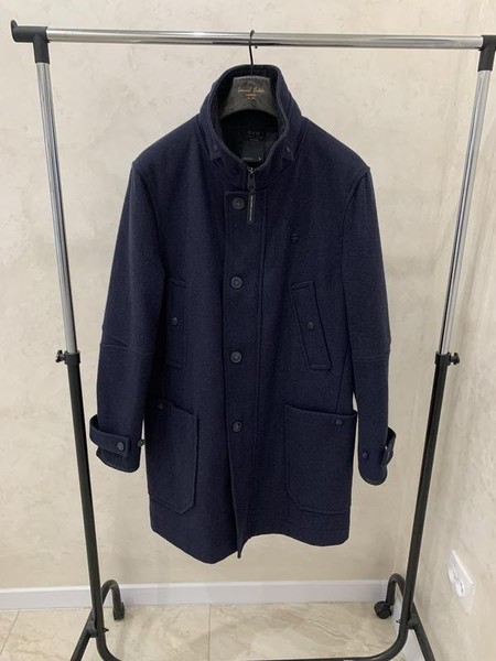 Men G-Star Raw Coat Navy Wool L
