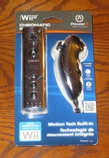 PowerA WII U Controller Remote Chromatic Pack Plus Metallic Silver *New*