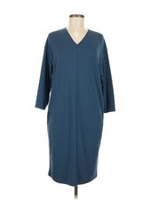 Uniqlo Women Blue Casual Dress M