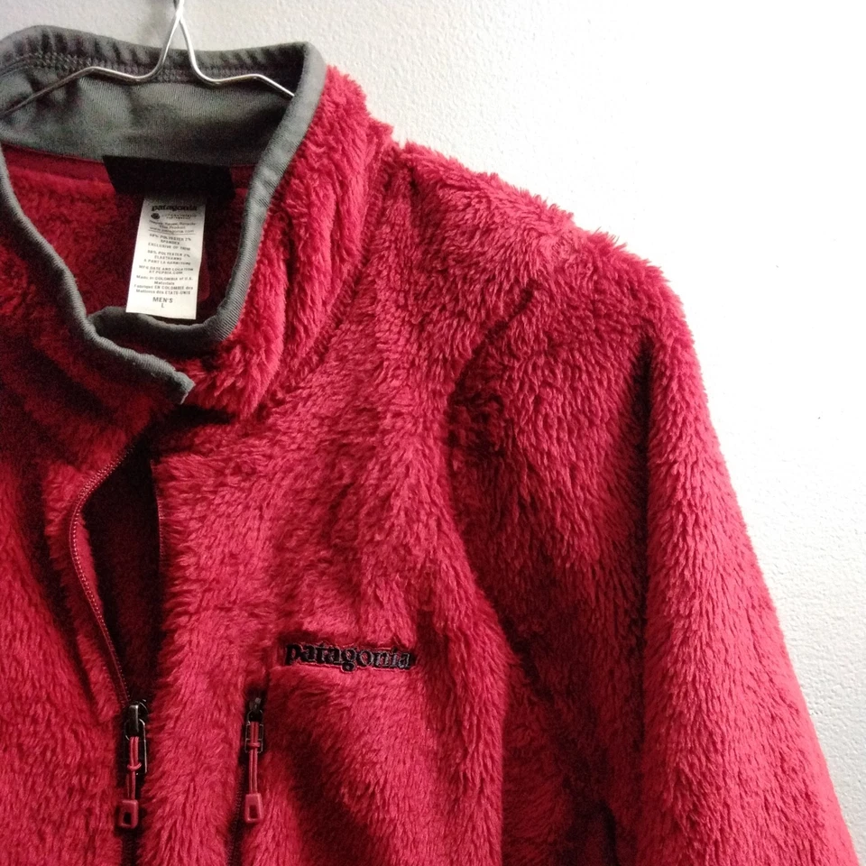 Men's L Patagonia R2 Regulator Gray Fleece Zip Jacket Polartec Vintage  - Image 2 of 4