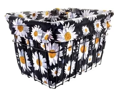 Cruiser Candy Reversible Bike Basket Liner Basket Liner C-candy FRONT Love Daisy