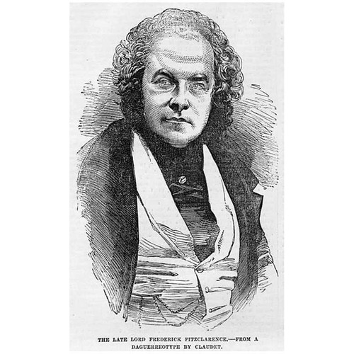 The Late Lord Frederick Fitzclarence - Antique Print 1854