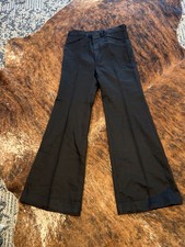 Vintage 70s Levi s Amplifyin Train Flare Pants W28 L32 Black Bell Bottom NWOT