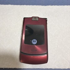 As-Is Untested MOTOROLA RAZR V3 Retro Flip Phone - Rare Red Color