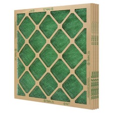  4 Filters , 16" X 25" X 1" Precisionaire Nested Glass Air Filter free shipping