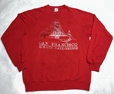 Vintage Sweatshirt San Francisco Jerzees Tag Made In USA Size L