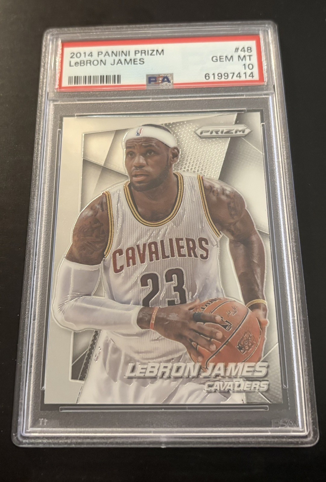 2014-15 Panini Prizm LeBron James #48 PSA 10 Gem Mint Cleveland Cavaliers