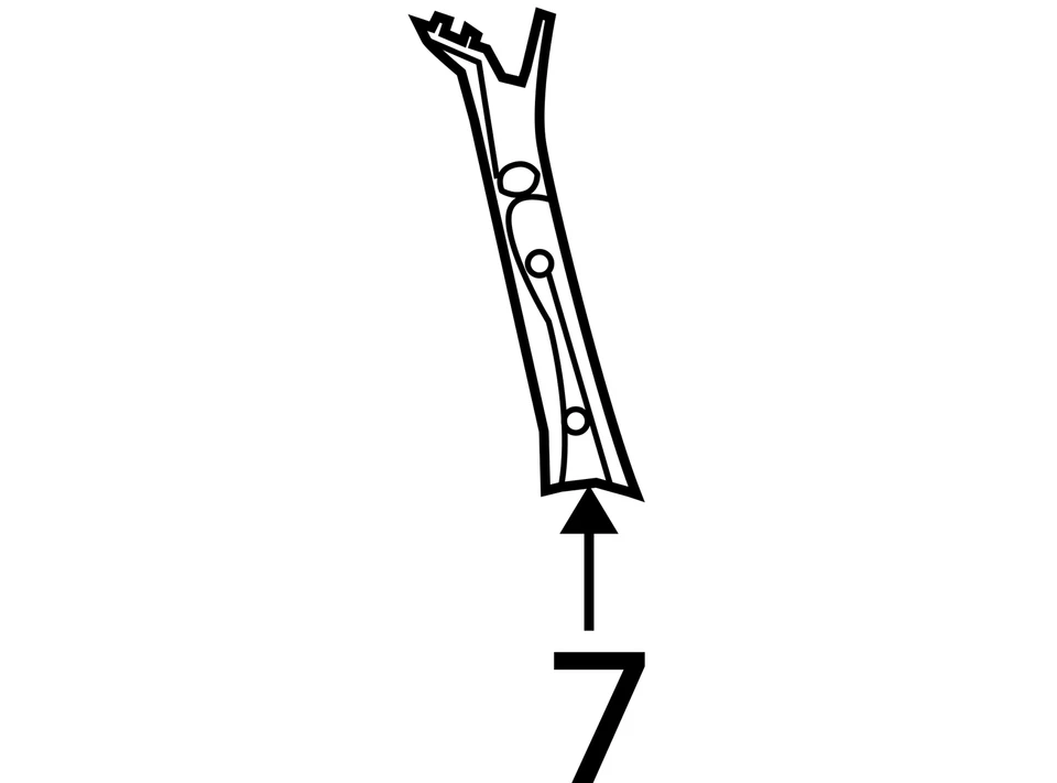 CHRYSLER A-PILLAR MOLDAGEM ZL39BD1AB NOVO OEM ZL39BD1AB - Imagem 3 de 3