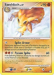 Pokemon Diamond & Pearl Mysterious Treasures-Sandslash Card 61/123