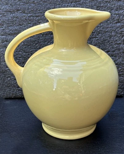 Fiesta Fiestaware Yellow Carafe Water Jug Pitcher 8" Tall Retired        BL