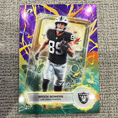 Topps 2026 Voltaic Brock Bowers Las Vegas Raiders #VT-25 21/75