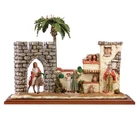 religious art FONTANINI scene life of Christ - palm Sunday crib