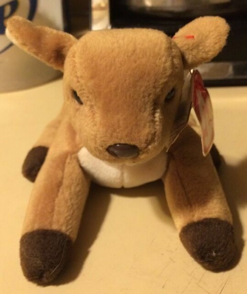 Ty Beanie Baby Whisper The Deer Fawn Doe 6.5 Inch B11 for sale online