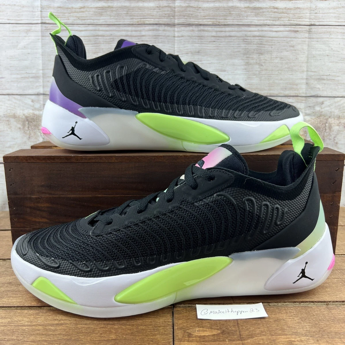 Jordan Luka 1 Black Lime Glow | eBay
