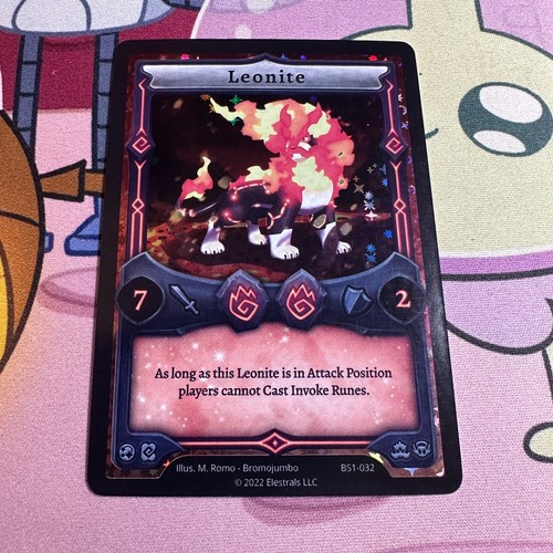 Elestrals TCG Kickstarter Founder Edition Base Set HOLO Leonite NM eBay