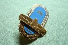 HUN Abzeichen - XII. Ny&aacute;ri Fiskolai Vil&aacute;gbajnoks&aacute;g - Budapest 1954 - Ungarn