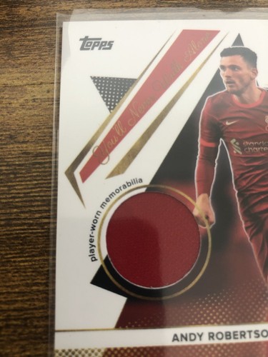 Andy Robertson 21/22 Liverpool Team Set Relic Card Player Worn Memorabilia - Picture 2 of 3