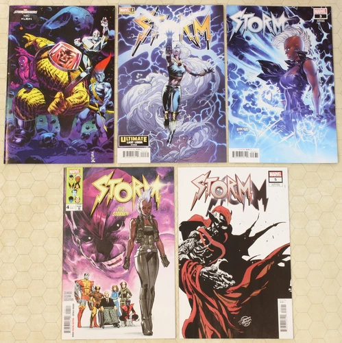 STORM #1 - 5 (2023) vol.4 set NM- #1D, 2C, 3C, 5B variant (Marvel Comics lot) !!
