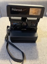 Polaroid Camera Close Up 636 Instant Flash Film w/ Strap Vintage