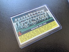 1956 Topps Boston Red Sox Team #111 Baseball Card Ted Williams