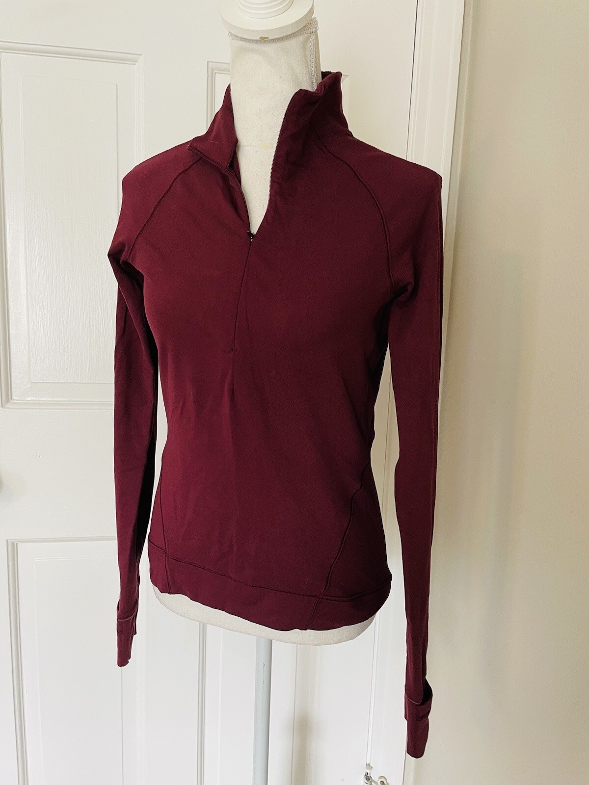 Lululemon Outrun the Elements Quarter Zip Maroon … - image 4