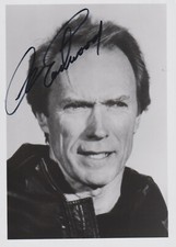 CLINT EASTWOOD autografo originale firmato foto HGF ottimo ritratto