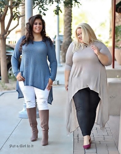 Neu VOCAL ÜBERGRÖSSE leichter Damenpullover Tunika-Shirt blau Kristall Hi Lo 1X 2X - Bild 6 von 8