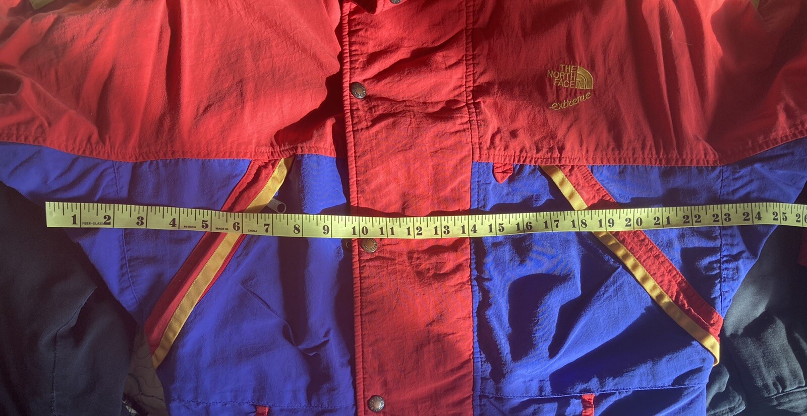 RARE VINTAGE NORTH FACE EXTREME W/ HOOD GORE TEX JACKET MEN S M RED BLUE YELLOW image 5