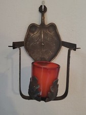 Vintage Emkay Hanging Wall Swivel Sconce Candle Holder Metal USA made