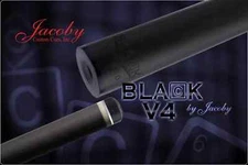 IN STOCK, 30" 12.3mm Jacoby Black V4 Carbon Pool Cue Shaft, Radial Joint