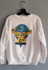 Vintage 1980s Universal Studios 75th Anniversary Picture Sweatshirt Large