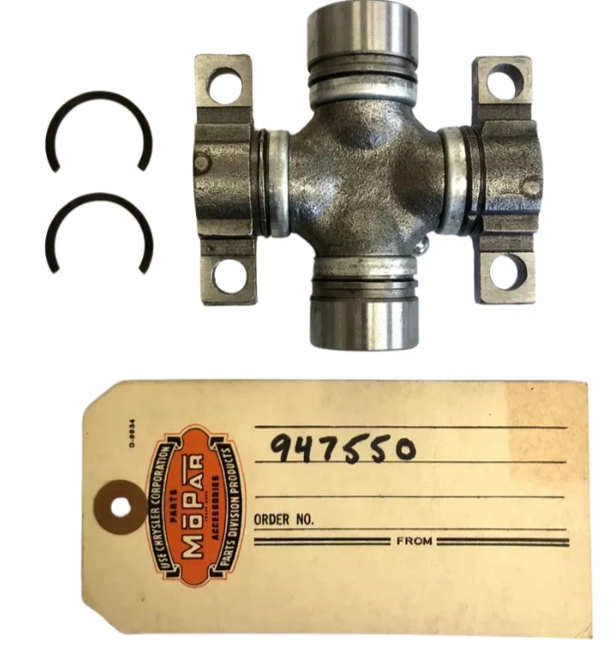 1957 Chrysler Imperial Rear Or Front Universal Driveshaft Joint W/ Clips 1752263 - Image 2 of 4