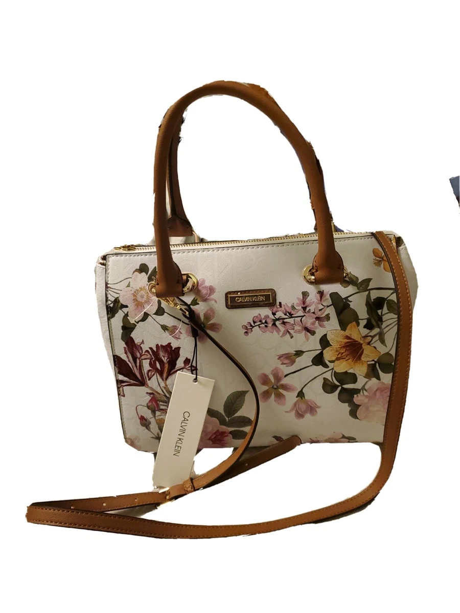 Floral calvin deals klein purse