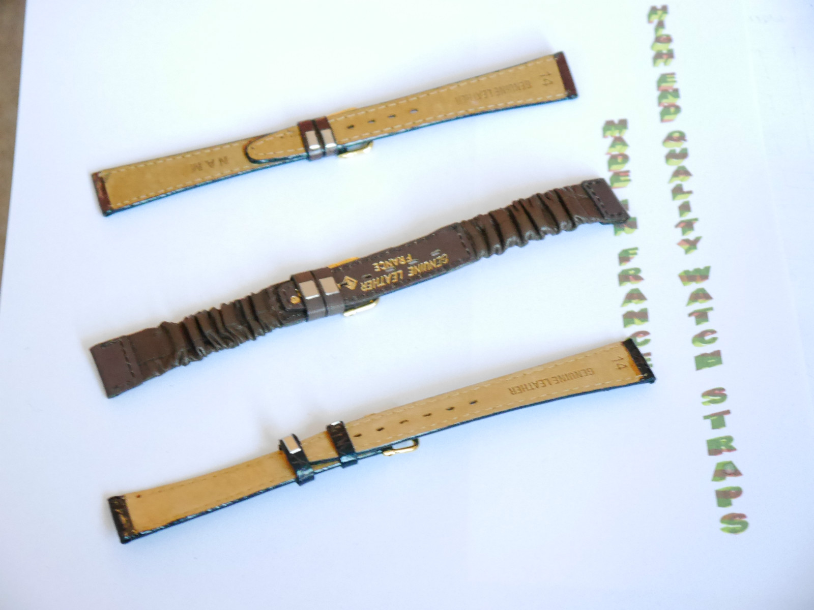 leather watch strap 14mm High Quality Leather Ladies Replacement Strap